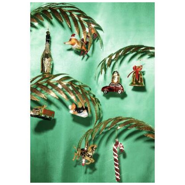 Vondels Ornament glass brown moose head, Juletræspynt elghoved - Image 6